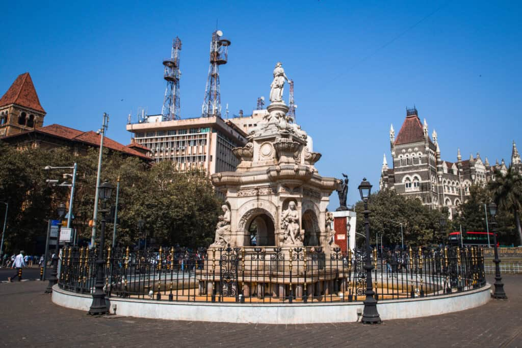 Pass by the Flora Fountain