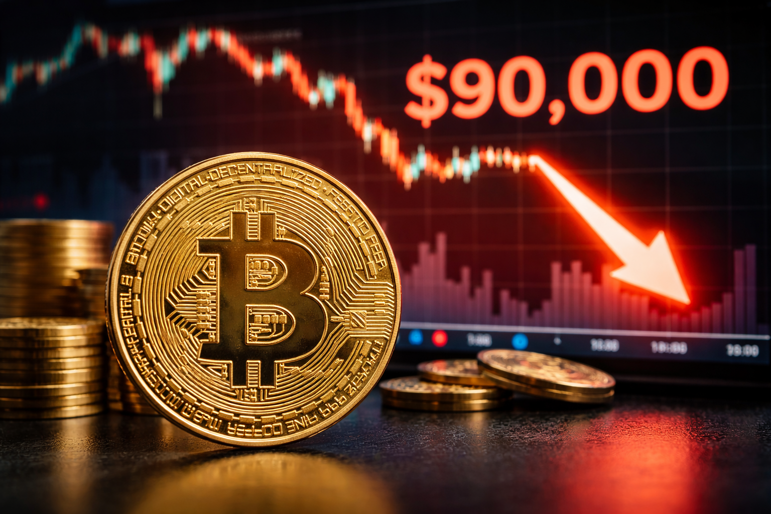 Bitcoin falls back to $90,000 as an early Friday rally effort fails