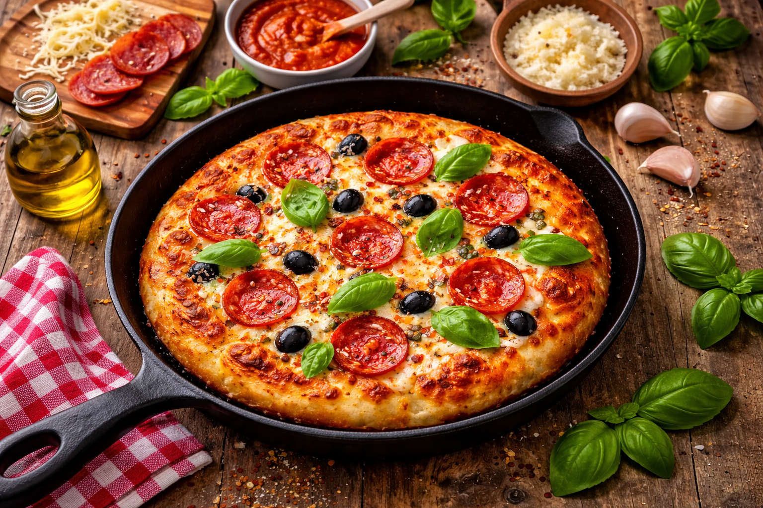 How to make Simple Crispy Pan Pizza