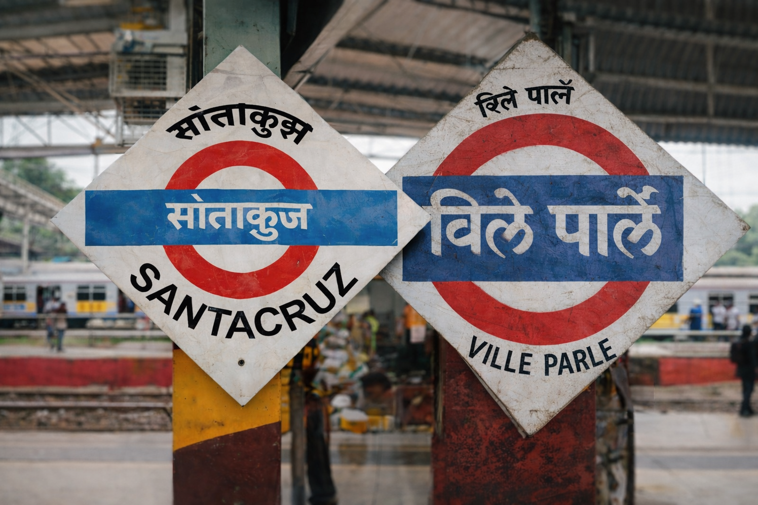 Where is the nearest train station to Juhu Beach?