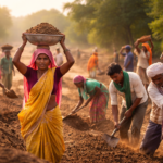 How can I view and download the NREGA job card list?