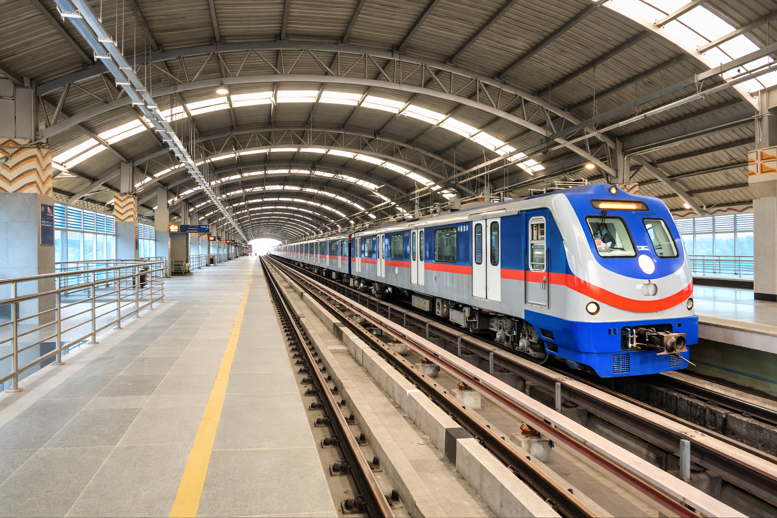 India’s first metro Kolkata Metro Blue Line