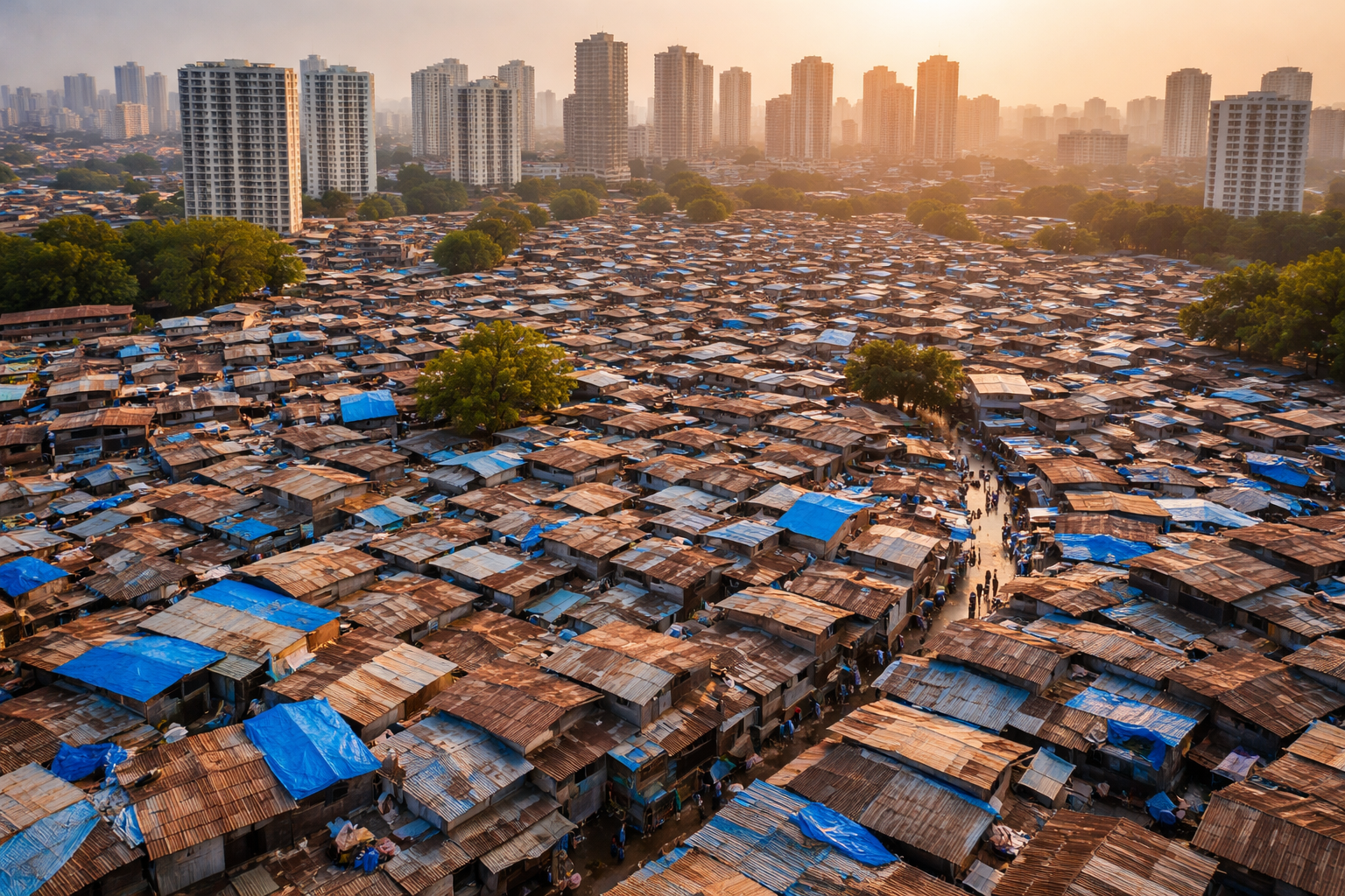 Inside Mumbai Half of the City in Slums