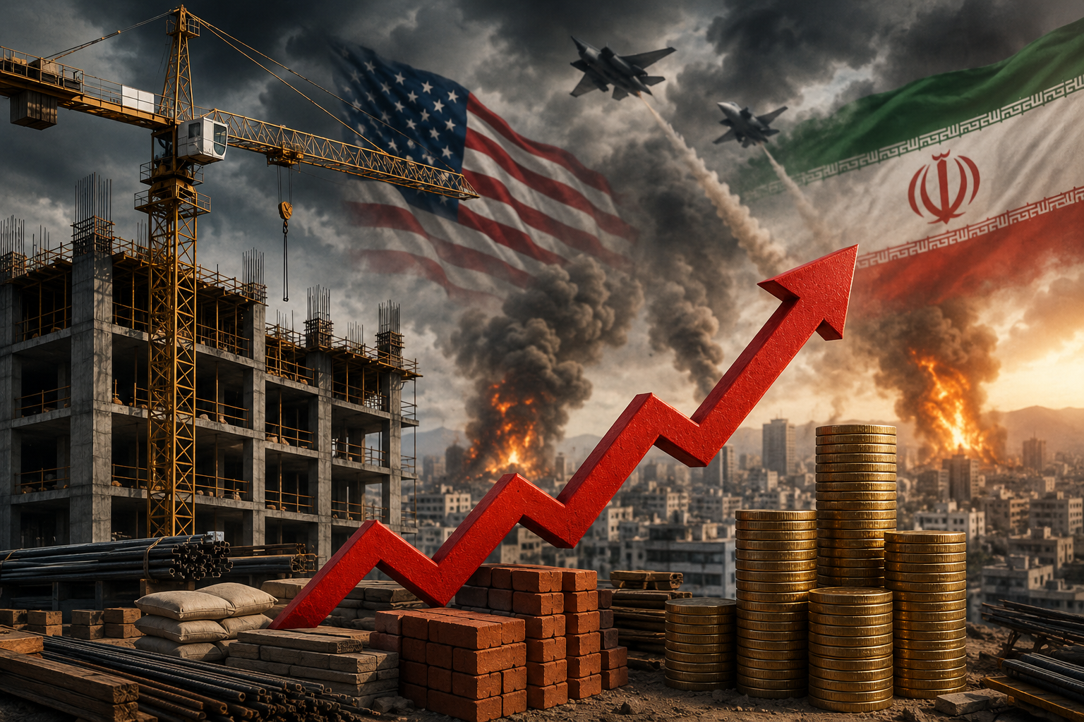 US-Iran War Pushes Real Estate Construction Costs Up 25%