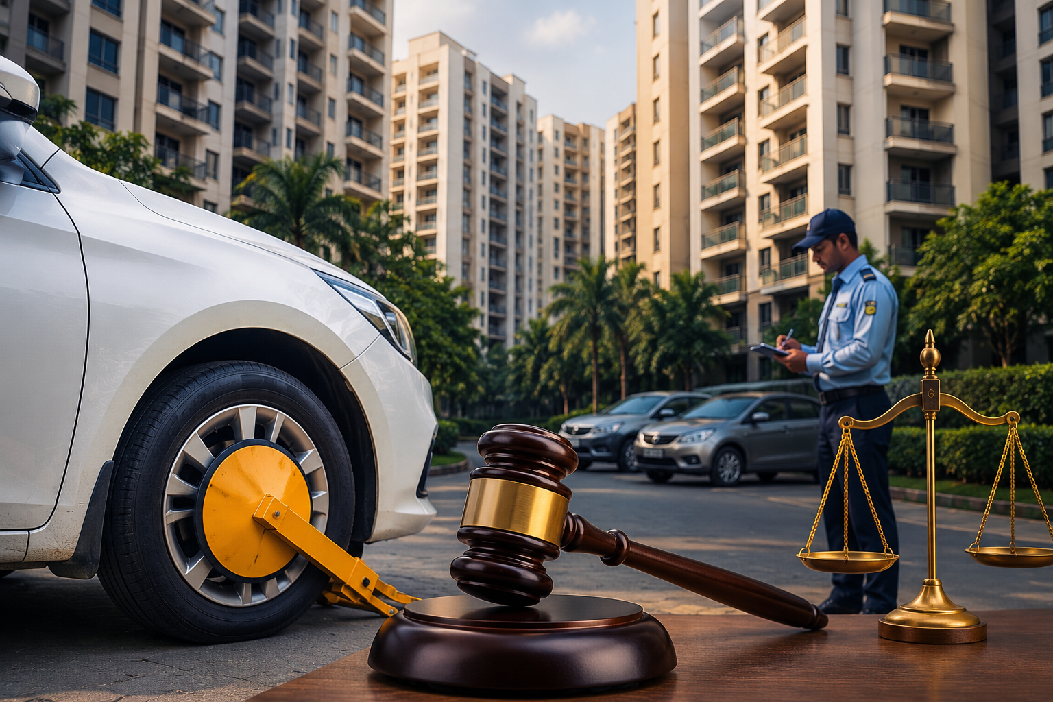 Maharashtra Court Backs Society's Right to Clamp Illegal Vehicles